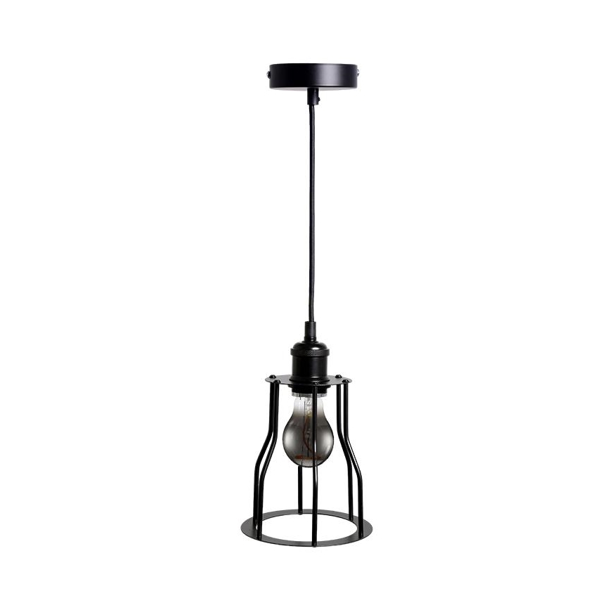 Chandelier on a string 1xE27/60W/230V d. 15 cm black
