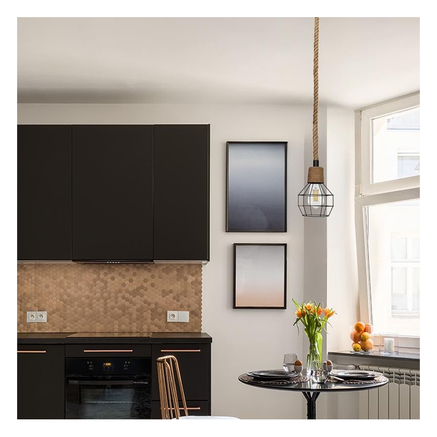 Chandelier on a string 1xE27/60W/230V d. 15 cm