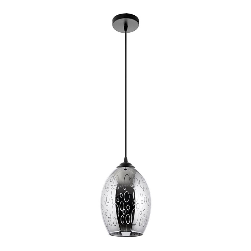 Chandelier on a string 1xE27/60W/230V d. 16 cm black