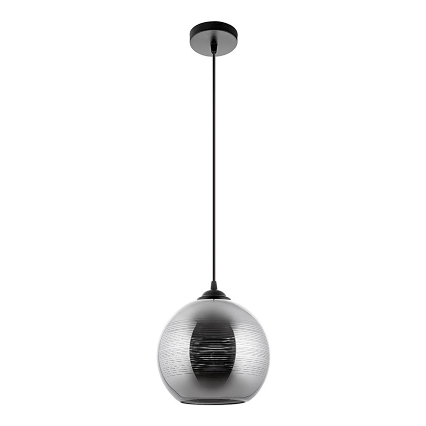 Chandelier on a string 1xE27/60W/230V d. 20 cm black