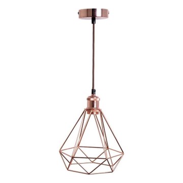 Chandelier on a string 1xE27/60W/230V d. 22 cm copper