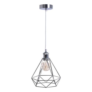 Chandelier on a string 1xE27/60W/230V d. 22 cm shiny chrome