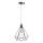 Chandelier on a string 1xE27/60W/230V d. 22 cm shiny chrome