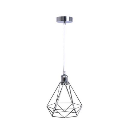 Chandelier on a string 1xE27/60W/230V d. 22 cm shiny chrome