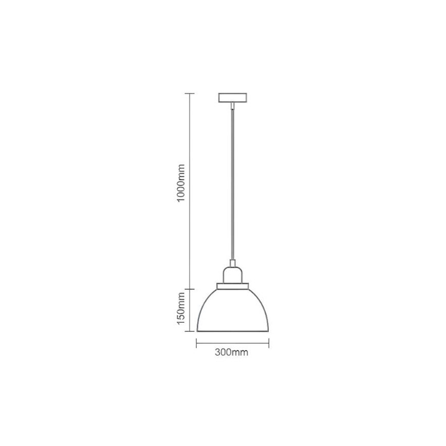 Chandelier on a string 1xE27/60W/230V d. 30 cm
