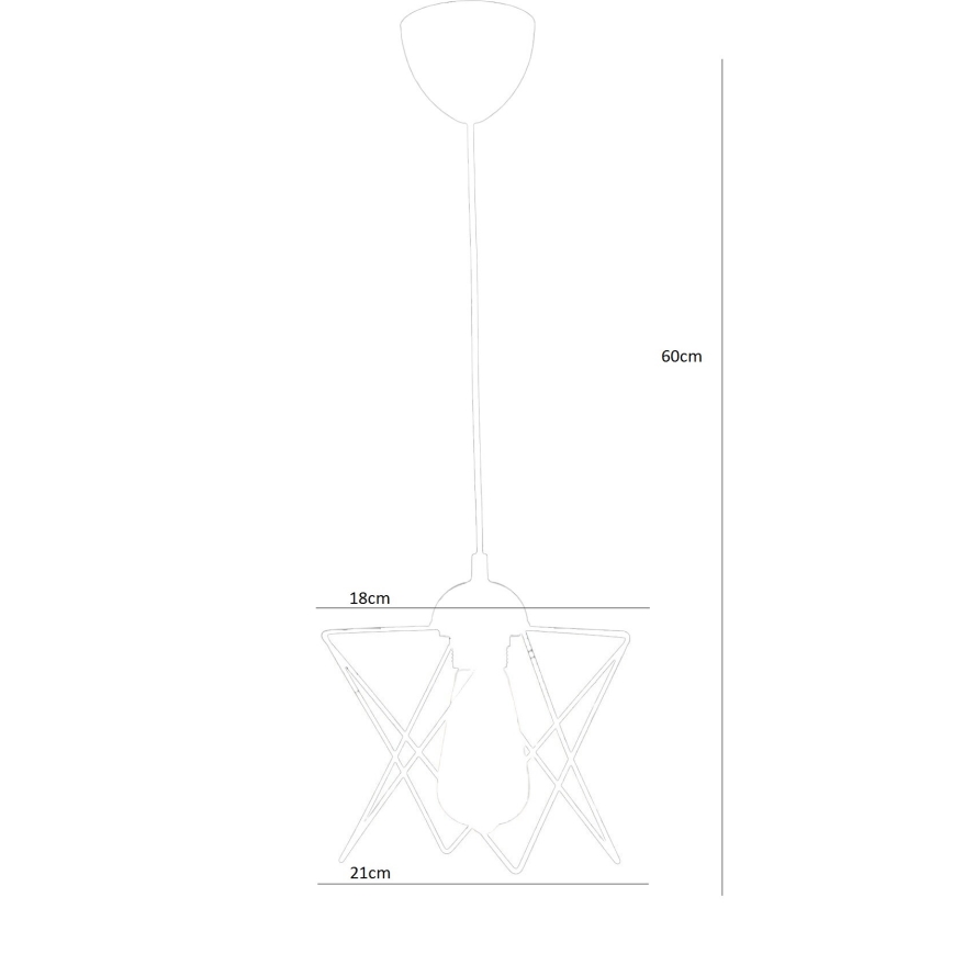 Chandelier on a string 1xE27/60W/230V
