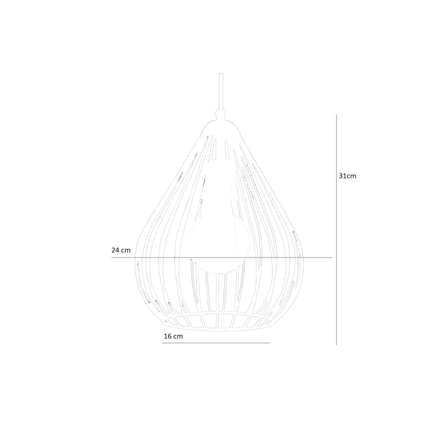 Chandelier on a string 1xE27/60W/230V