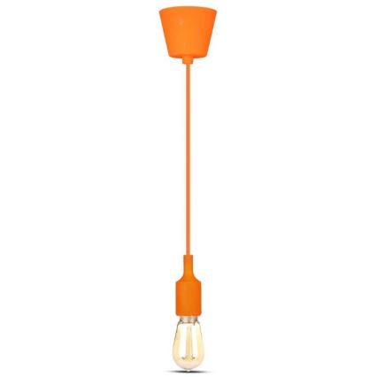Chandelier on a string 1xE27/60W/230V orange