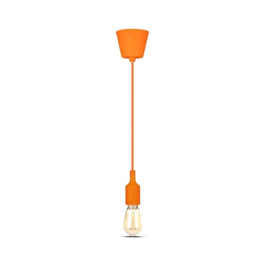 Chandelier on a string 1xE27/60W/230V orange