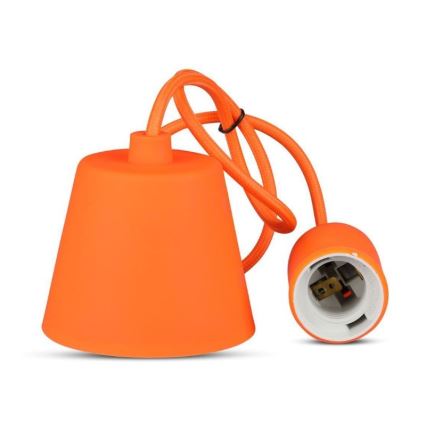 Chandelier on a string 1xE27/60W/230V orange