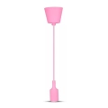 Chandelier on a string 1xE27/60W/230V pink