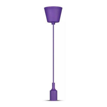 Chandelier on a string 1xE27/60W/230V purple