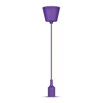 Chandelier on a string 1xE27/60W/230V purple
