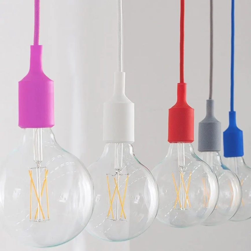 Chandelier on a string 1xE27/60W/230V purple