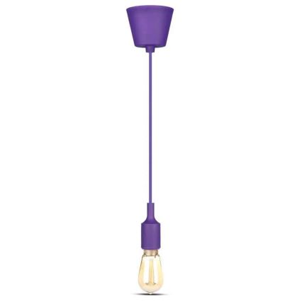 Chandelier on a string 1xE27/60W/230V purple