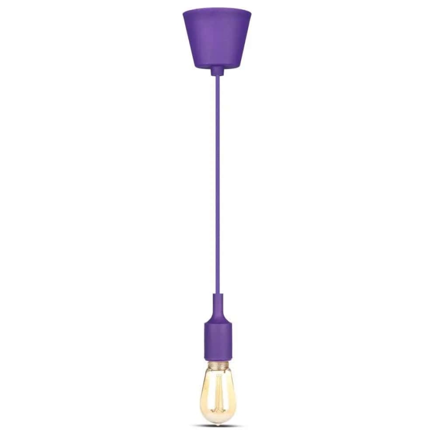 Chandelier on a string 1xE27/60W/230V purple
