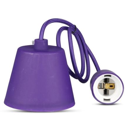 Chandelier on a string 1xE27/60W/230V purple