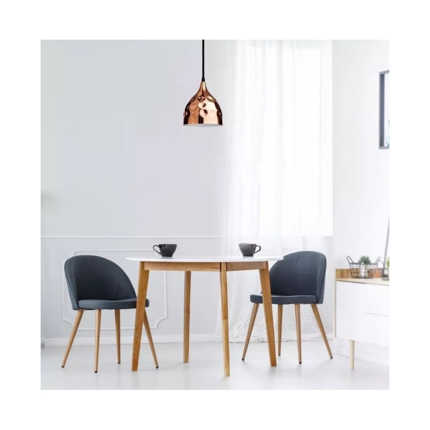 Chandelier on a string 1xE27/60W/230V rosegold