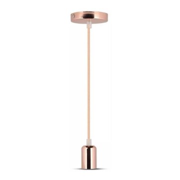 Chandelier on a string 1xE27/60W/230V rosegold