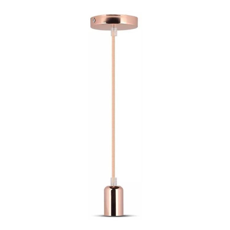 Chandelier on a string 1xE27/60W/230V rosegold
