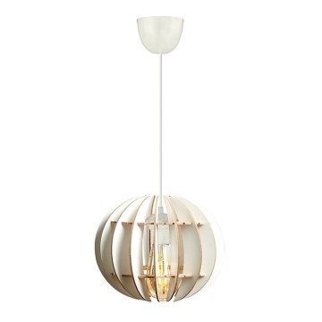 Chandelier on a string 1xE27/60W/230V white d. 20 cm