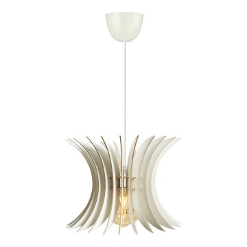 Chandelier on a string 1xE27/60W/230V white d. 20 cm