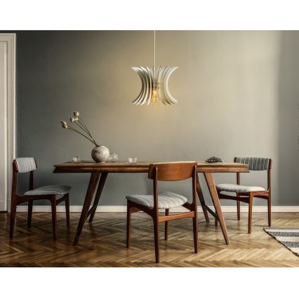 Chandelier on a string 1xE27/60W/230V white d. 20 cm