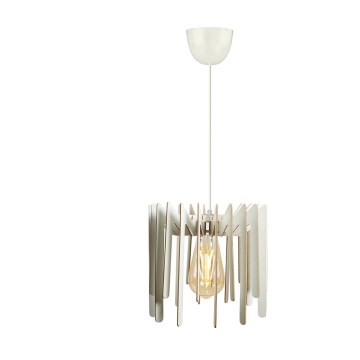 Chandelier on a string 1xE27/60W/230V white d. 23 cm