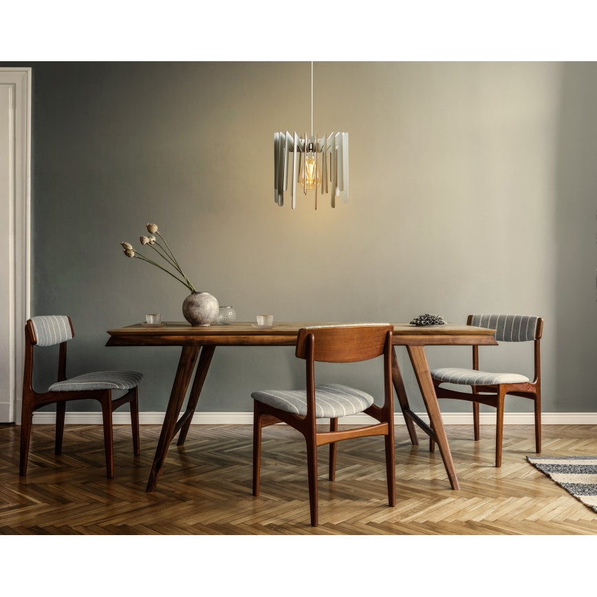 Chandelier on a string 1xE27/60W/230V white d. 23 cm
