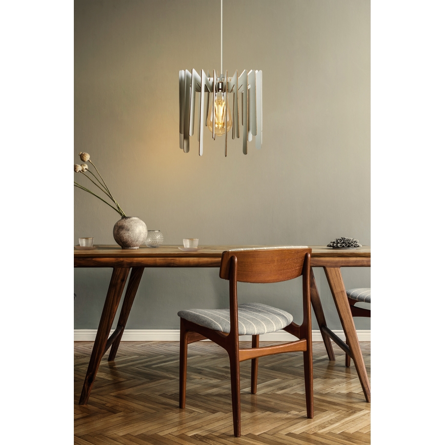 Chandelier on a string 1xE27/60W/230V white d. 23 cm