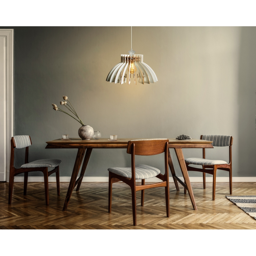 Chandelier on a string 1xE27/60W/230V white d. 39 cm