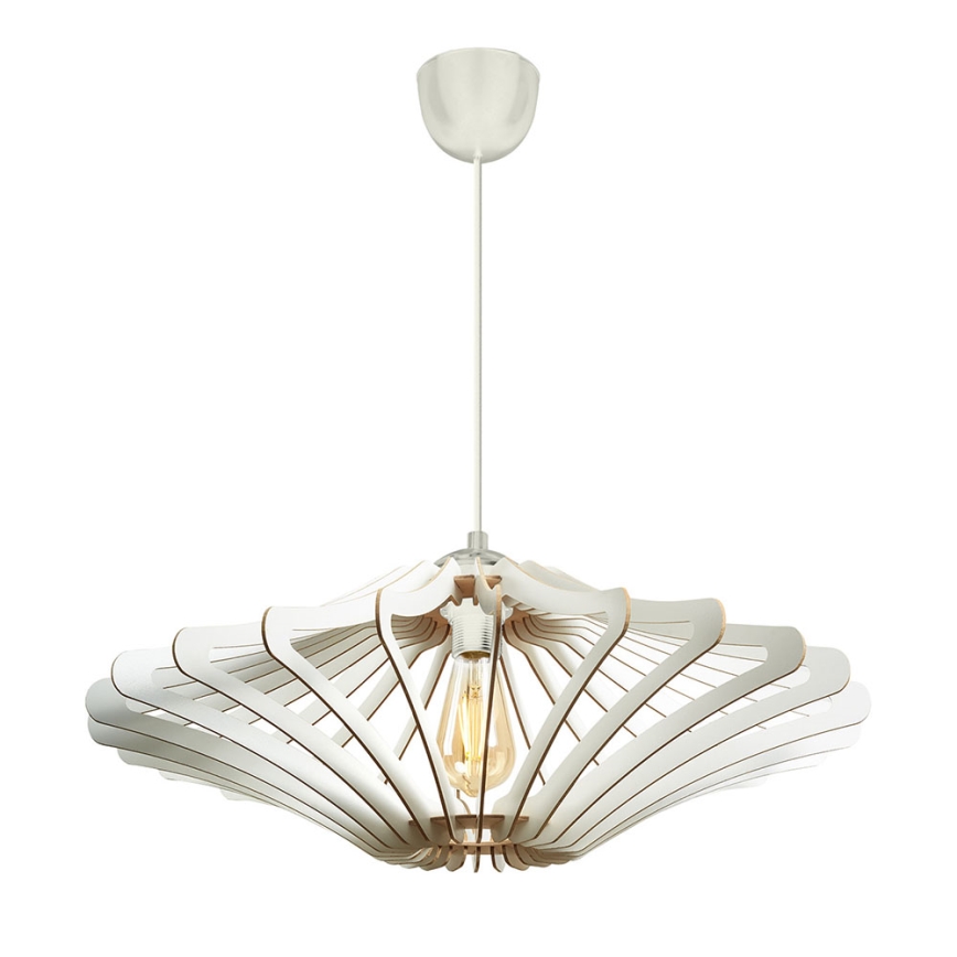 Chandelier on a string 1xE27/60W/230V white d. 47 cm white