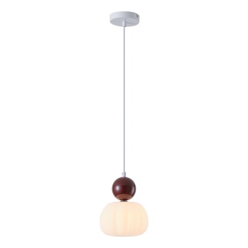 Chandelier on a string 1xG9/7W/230V white/brown