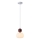 Chandelier on a string 1xG9/7W/230V white/brown