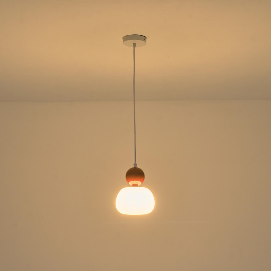 Chandelier on a string 1xG9/7W/230V white/brown