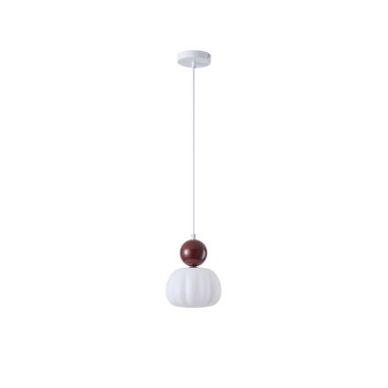 Chandelier on a string 1xG9/7W/230V white/brown