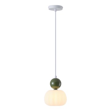 Chandelier on a string 1xG9/7W/230V white/green