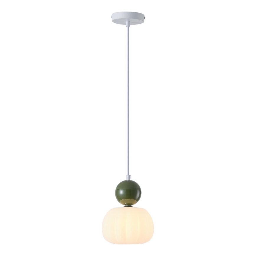 Chandelier on a string 1xG9/7W/230V white/green
