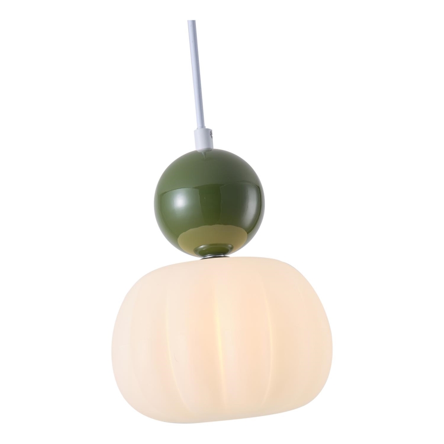 Chandelier on a string 1xG9/7W/230V white/green