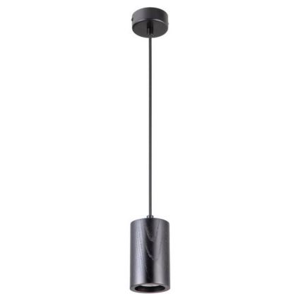 Chandelier on a string 1xGU10/10W/230V ash/solid wood black