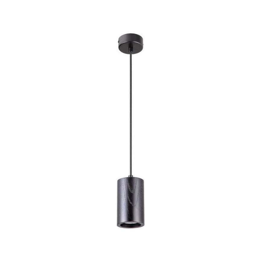 Chandelier on a string 1xGU10/10W/230V ash/solid wood black