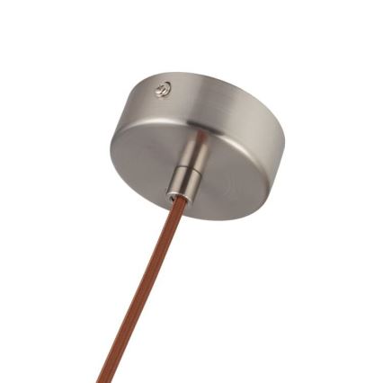 Chandelier on a string 1xGU10/10W/230V ash/solid wood brown