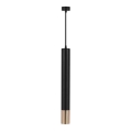 Chandelier on a string 1xGU10/35W/230V 50 cm black/gold
