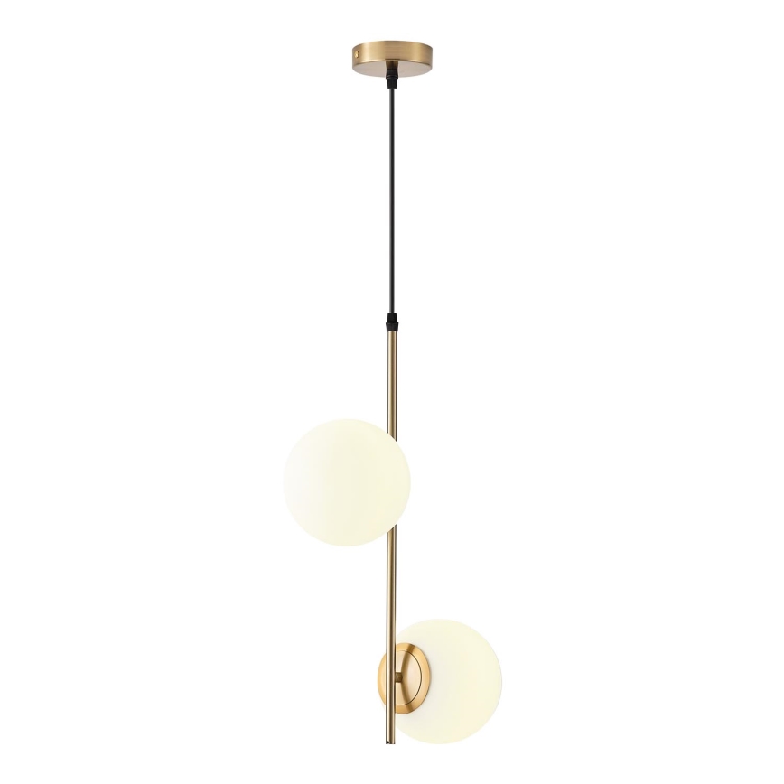 Chandelier on a string 2xE27/40W/230V brass
