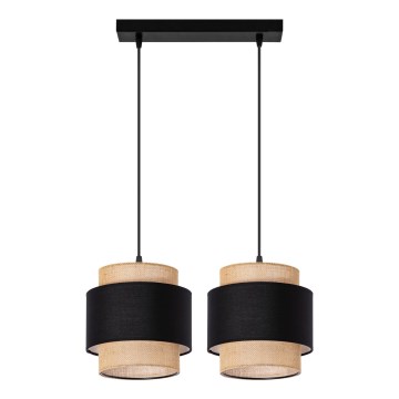 Chandelier on a string 2xE27/60W/230V beige