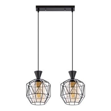 Chandelier on a string 2xE27/60W/230V