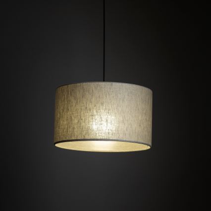 Chandelier on a string for 3-phase rail system TRACER 1xE27/15W/230V d. 38 cm black/grey