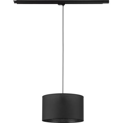 Chandelier on a string for 3-phase rail system TRACER 1xE27/15W/230V d. 38 cm black