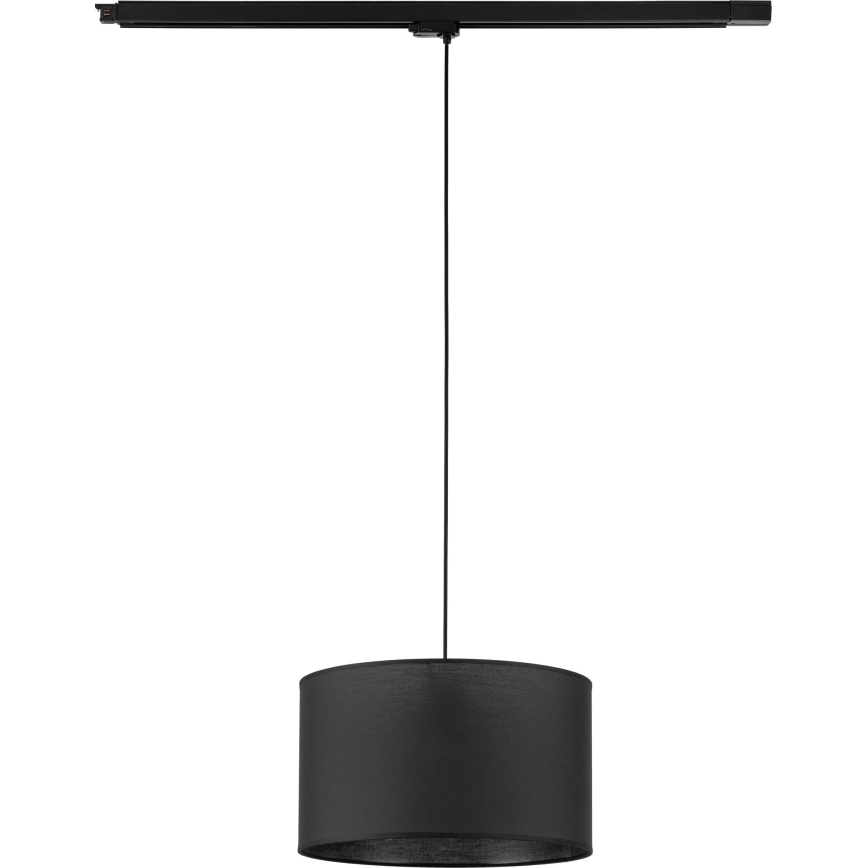 Chandelier on a string for 3-phase rail system TRACER 1xE27/15W/230V d. 38 cm black
