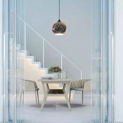 Chandelier on a string 3D 1xE27/60W/230V
